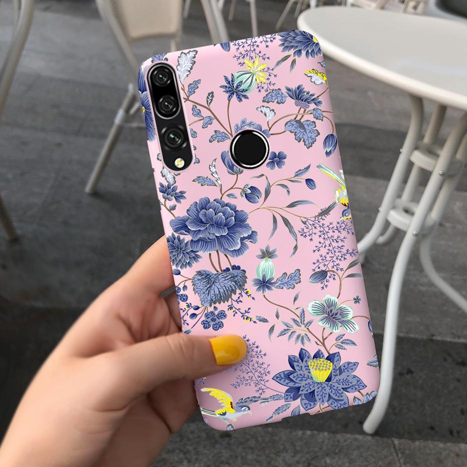 For Huawei Y9 Prime 2019 Case STK-L21 Stylish Flower Cartoon Phone Cover For Huawei Y9 Y 9 Prime 2019 Cases Fundas Coque Bumper