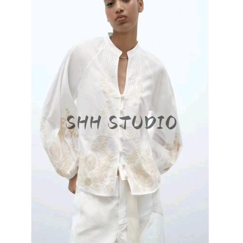 Summer Women's Clothing Fashion Style Asymmetric Hem Cotton Loose Lapels Long Sleeve Shirt Top 4786103