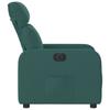 Electric Recliner Chair Dark Green Fabric