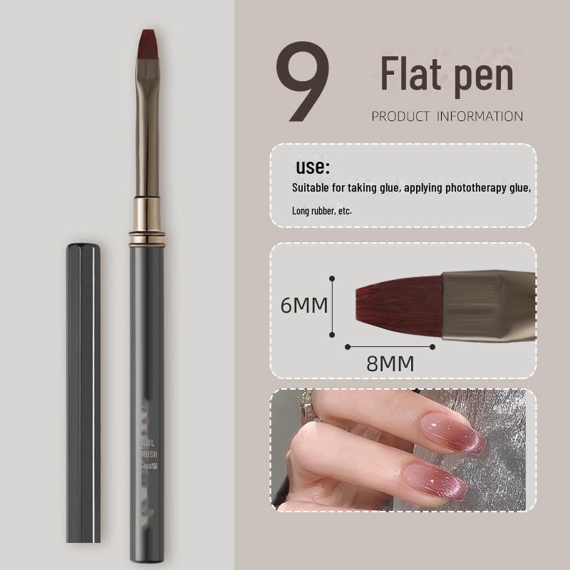 Japanese Professional Nail Art Brush Set for Gradient, Line, and Flower Painting