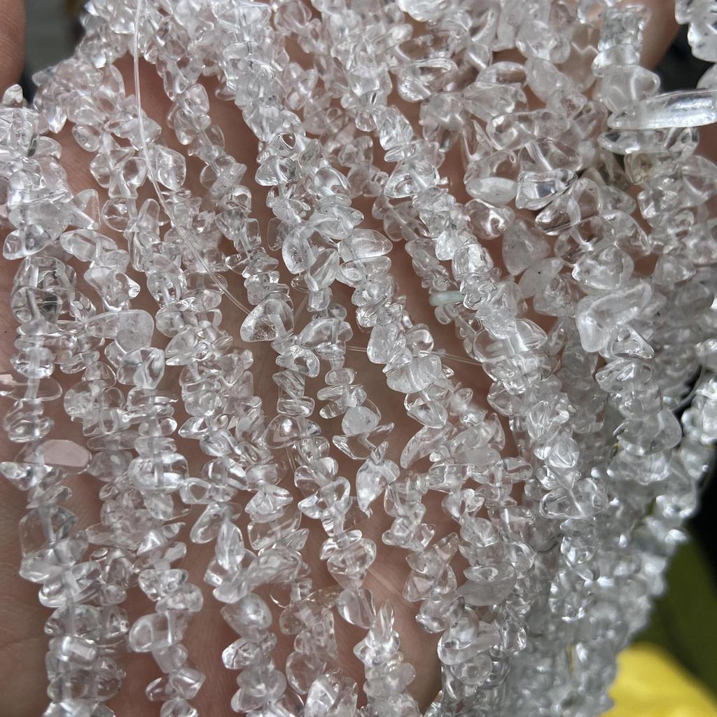Clear Quartz Irregular Beads 5-8mm: Natural Semi-finished DIY Bracelet Accessories