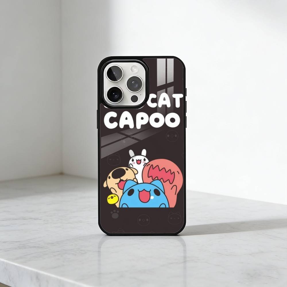 Cute B-Bugcat CapooS Phone Case For iPhone17,16,15,14,13 Plus,Pro Max Magnetic For Magsafe Wireless Charging