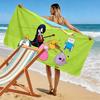 Adventure Time2 Print Beach Towel, Large Soft Quick Dry Towel for Beach Camping Swimming