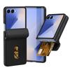 Wallet with Card Holder & Hinge Protection Phone Case For Samsung Galaxy Z Flip 7 FE 6 5 4 3 Flip7 Flip6 Flip5 Flip4 Flip3 Cover