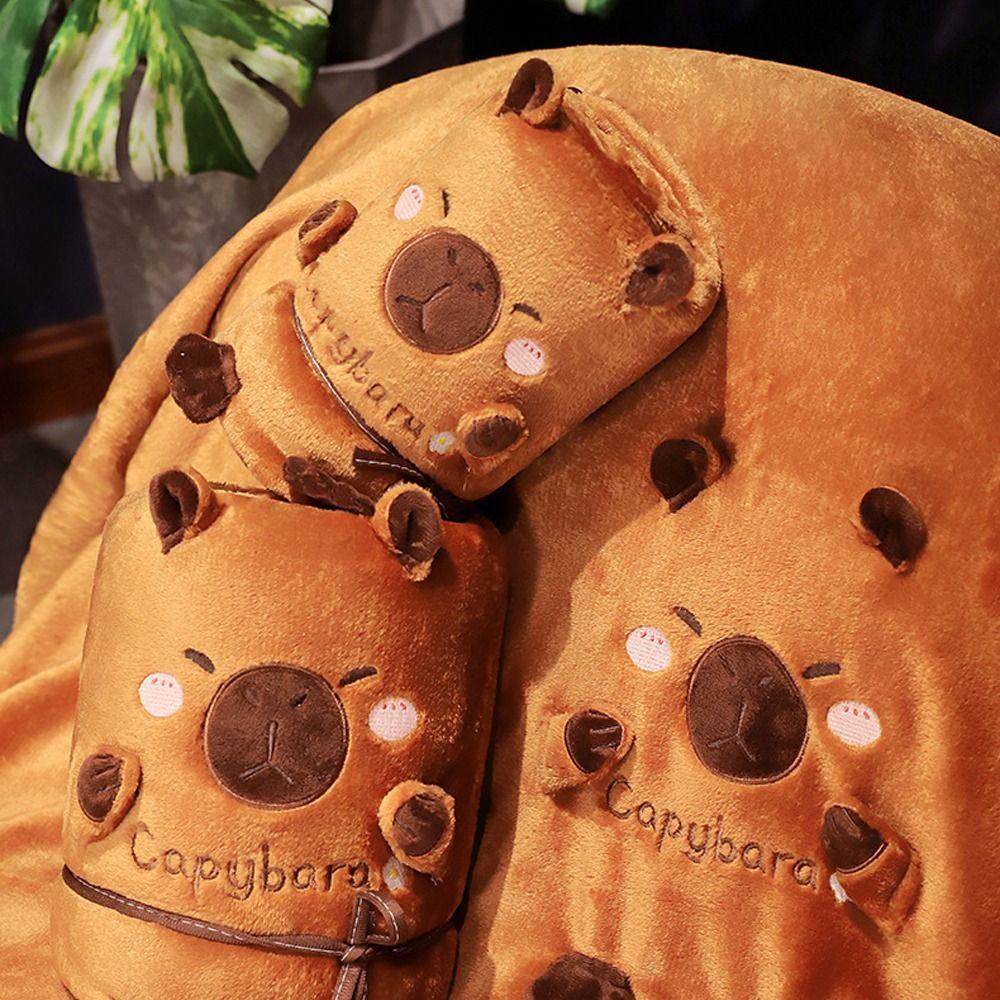 Spring Summer Soft Warm Blankets Breathable Couch Sofa Blankets Fashion Capybara Blanket