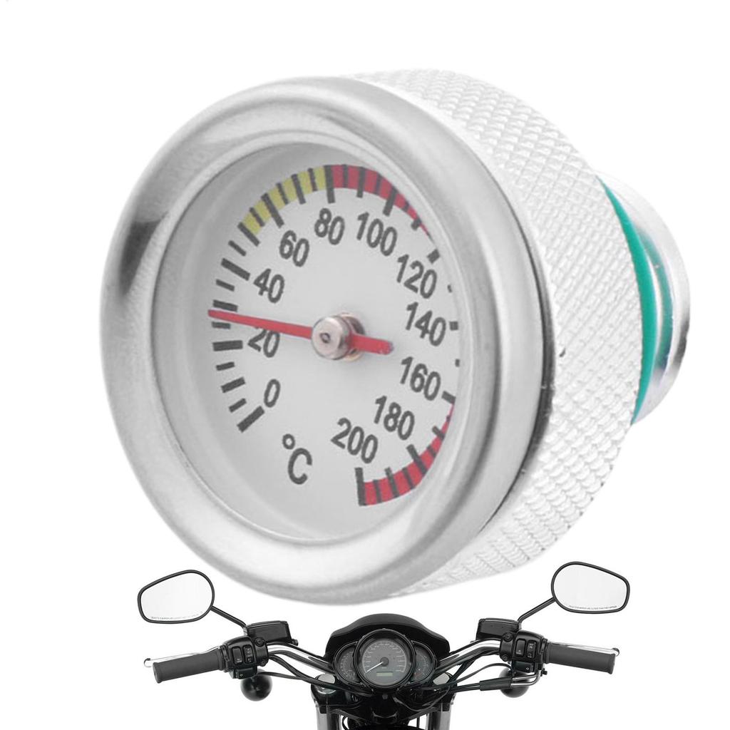 For Motorcycle M20*2.5 Motorcycle Oil Filler Cap Lid Cover With Temperature Gauge Motorcycle Oil Tank Cap Replacement For
