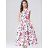 Summer Women Elegant Sleeveless Print High Waist Long Maxi Tank Party Dresses