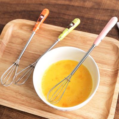 Small Baking Tools Kitchen Accessories Cartoon Cook Egg Beater Blender Stirring Whisk Egg Mixer