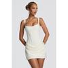 Women's Solid Color Sleeveless Low Cut Bodycon Dress, Europe & USA Style Fashion Slim Pencil Dress for Women