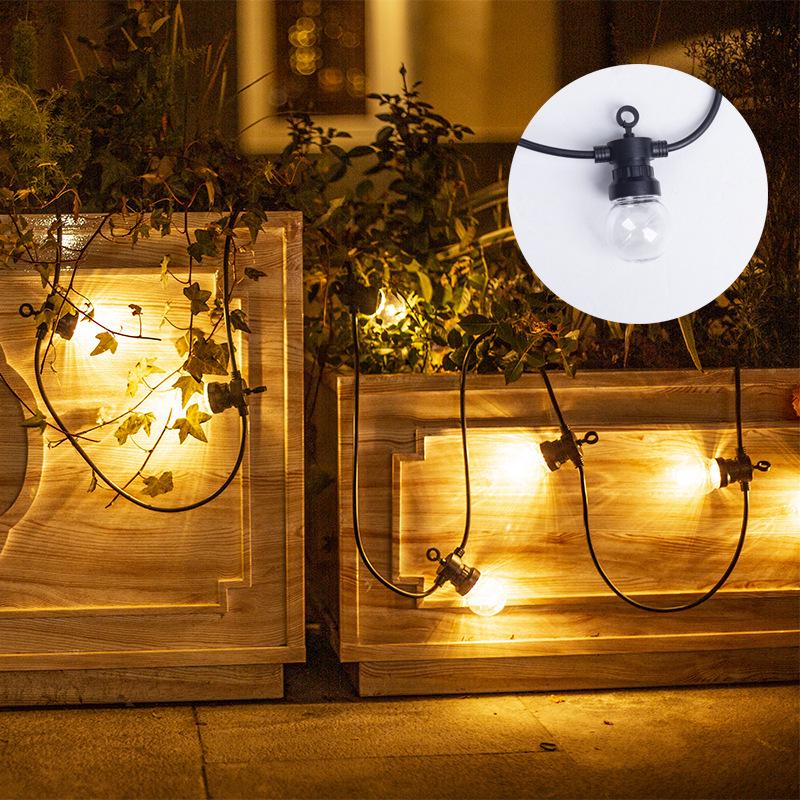 Solar-Powered G50 Globe String Lights - Waterproof Outdoor LED Balls for Camping & Courtyard Decor