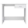 VidaXL Bureau Blanc brillant 100 x 50 x 76 cm Aggloméré