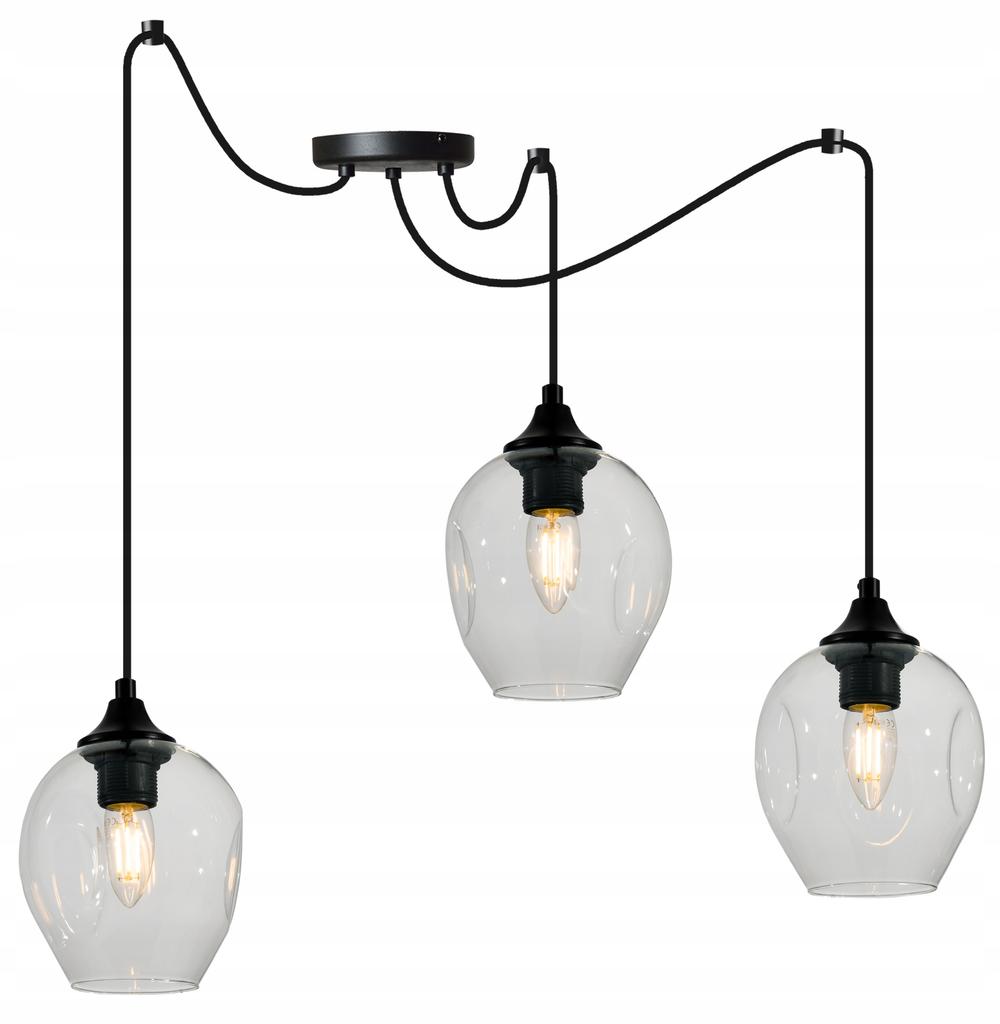 MODERN GLASS SPIDER CEILING HANGING LAMP