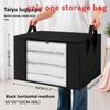Large Capacity Cotton Quilt Storage Bag With Transparent Window For Bedroom Organization