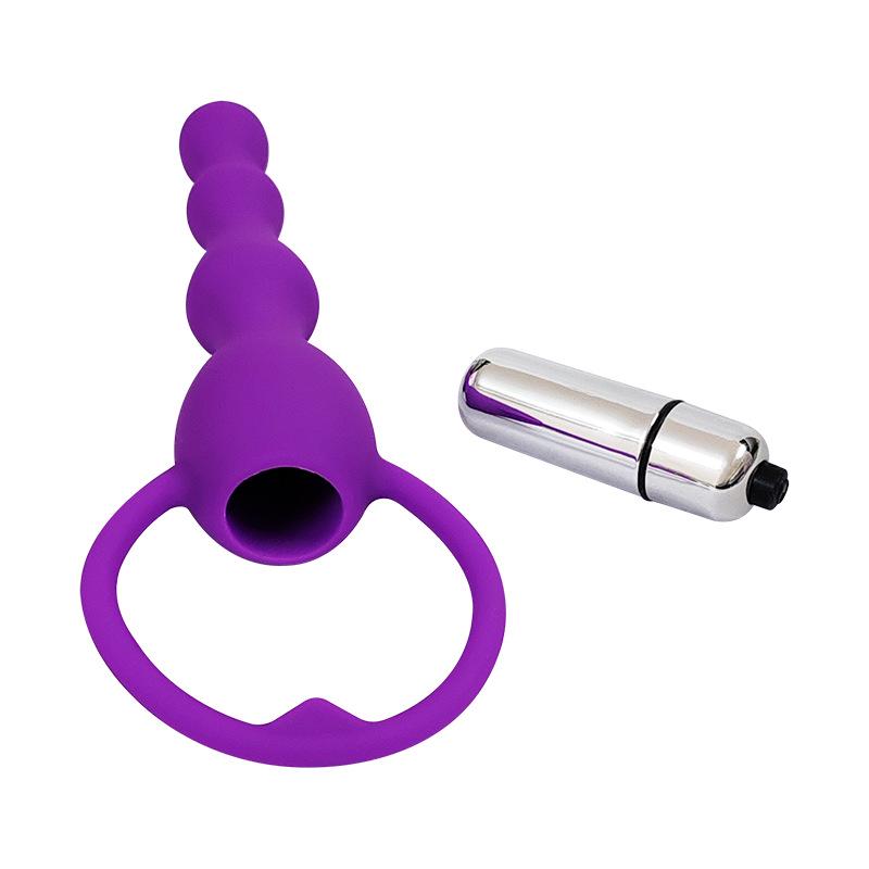 Silicone Vibrating Anal Beads - Adult Backdoor Toy