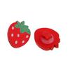 18Mm Wooden Small Strawberry Button Children'S Red Pink Double Hole Strawberry Button Accessories