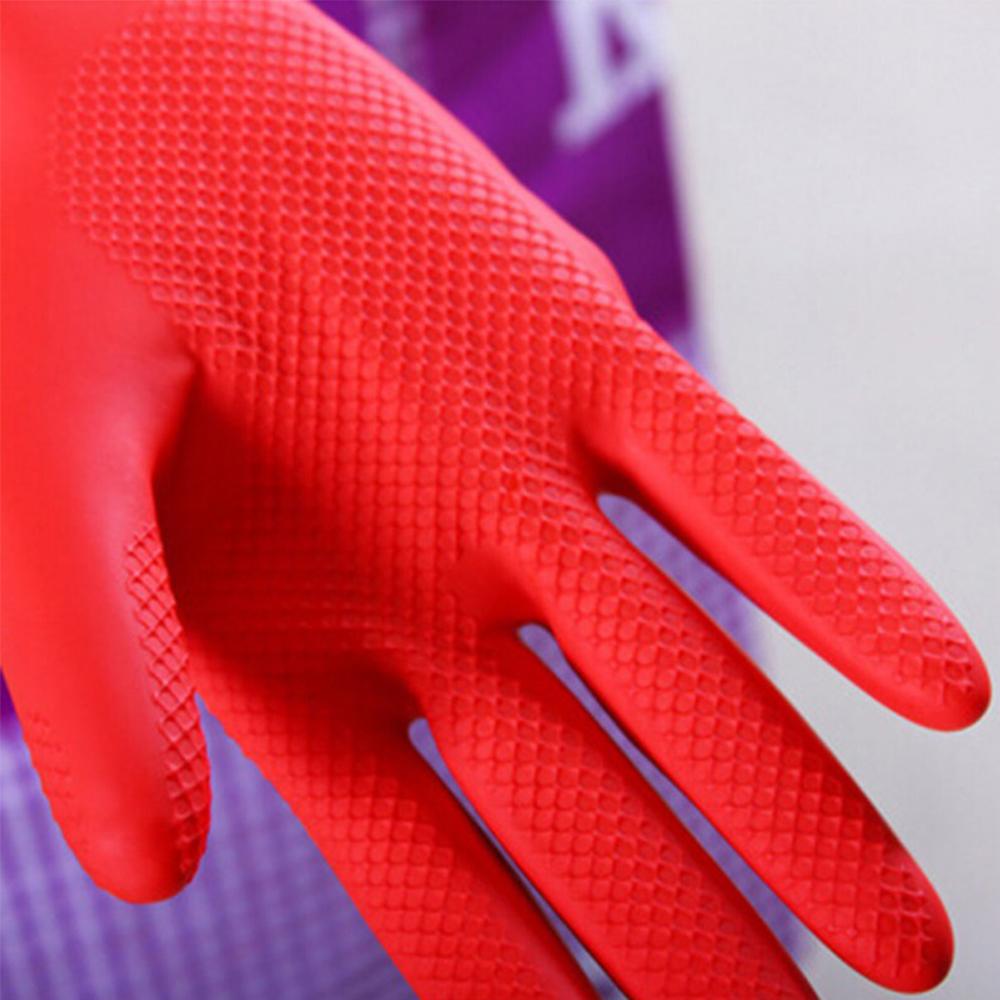 Rubber Tools Waterproof Washing Cleaning Latex Gloves Kitchen Household Gloves Long Sleeve