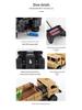 Four-Wheel Drive RC Military Transport Vehicle with USB Charging, LED Lights, and Climbing Rubber Tires