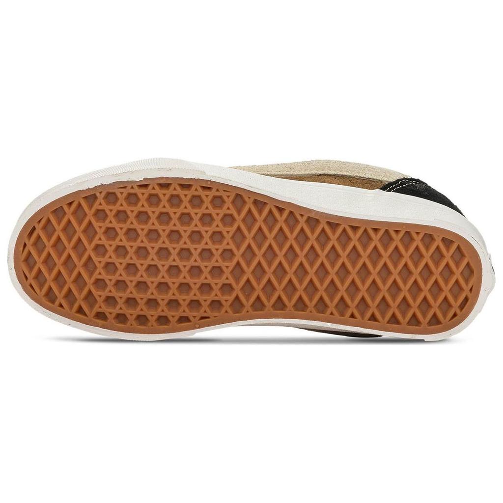 Vans Round Toe Lace-Up Shock Absorbing Durable Low-Top Skate Shoes Unisex Skate Shoes Black Brown VN0009QCLPR