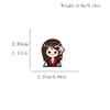Cute Anime Princess Metal Brooch - Cartoon Girl Badge