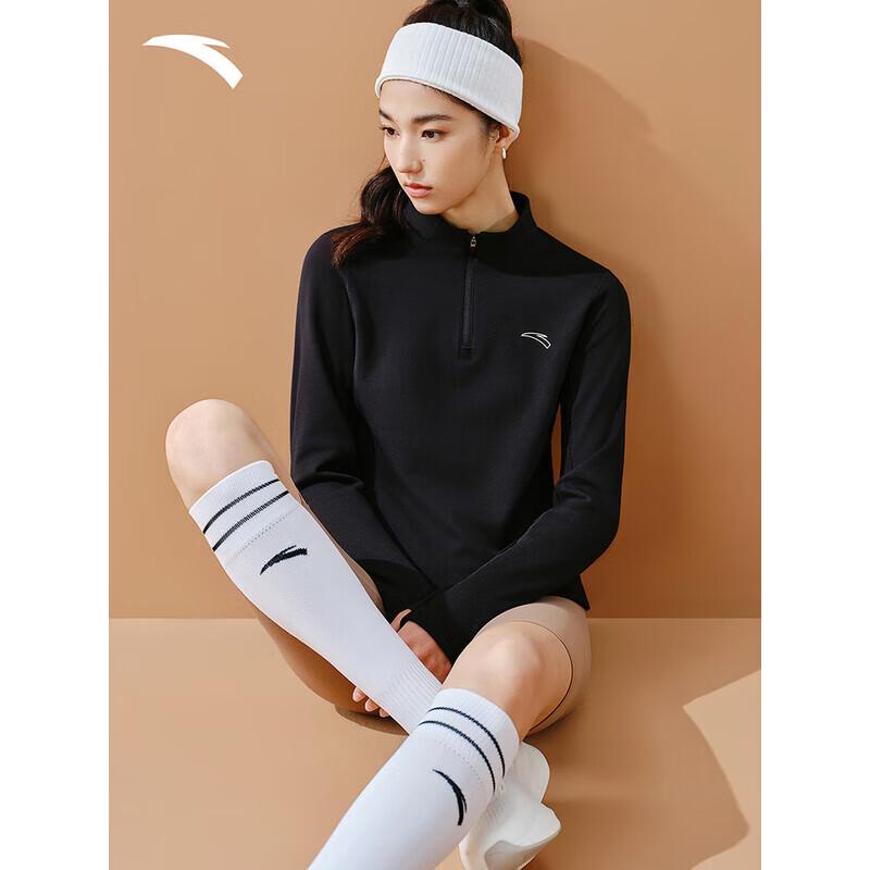 ANTA Women s Half-Zip Fleece Lined Sport Top 155/XS