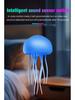 Colorful Sound-Activated Jellyfish Light with Floating Tentacles for Ambient Lighting
