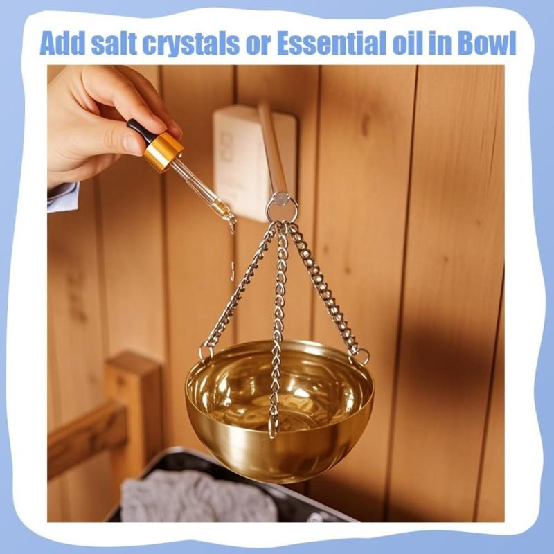 Metal Bowl For Steam Area Perfect For Essential Oils And Salt Crystals 12Cm Round