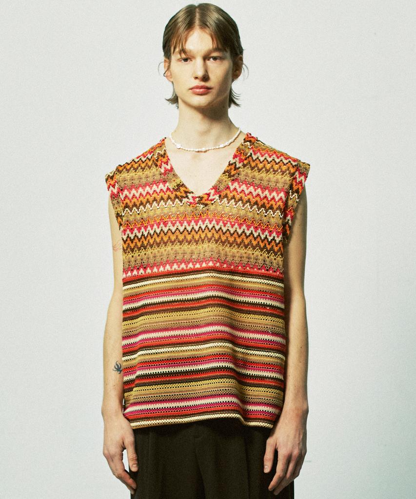 Ssy Havana Beach Knit Vest Sunset