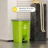 Large 30L Outdoor Kitchen Trash Can with Pedal and Lid
