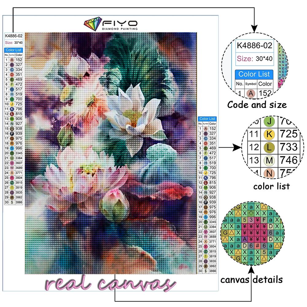 Cross Stitch Kit DIY Diamond Embroidery Flowers Diamond Painting Home Decor