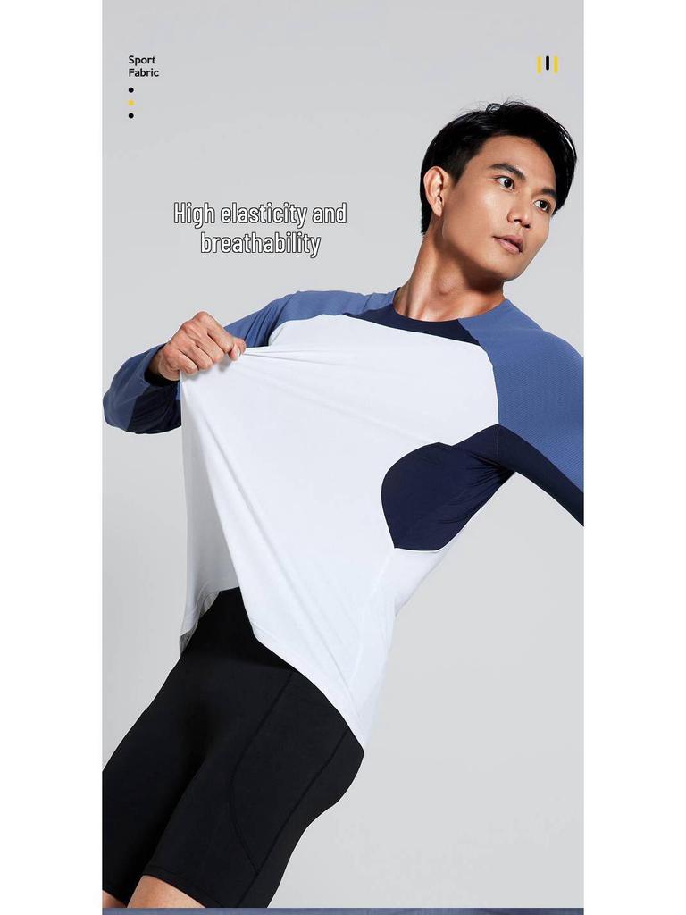 Herren Schnelltrocknendes Langarm-Sportshirt für Herbst/Winter - Ideal für Basketball, Laufen und Outdoor-Aktivitäten