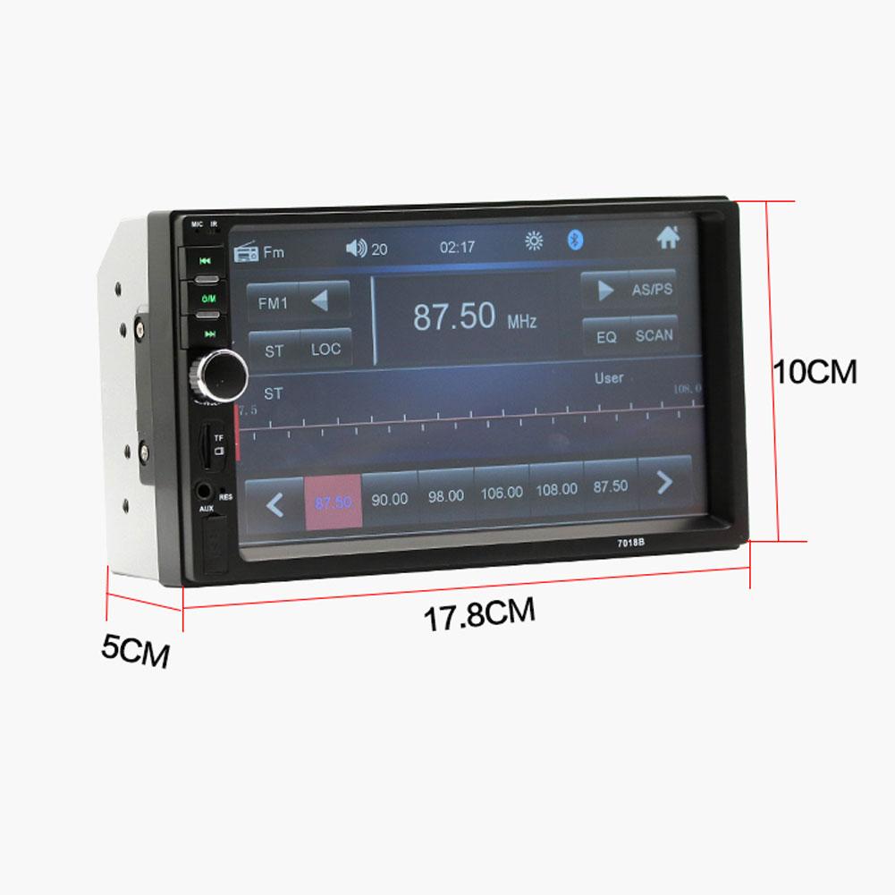 7018B Double 2 Din Car Video Player 7 inch Touch Screen Multimedia Player MP5 Player USB FM