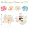 Fashion Hawaiian Flower Hair Clip Colorful 3 Orchids Hair Pins Realistic Hair Accessories for Beach Vacation Party