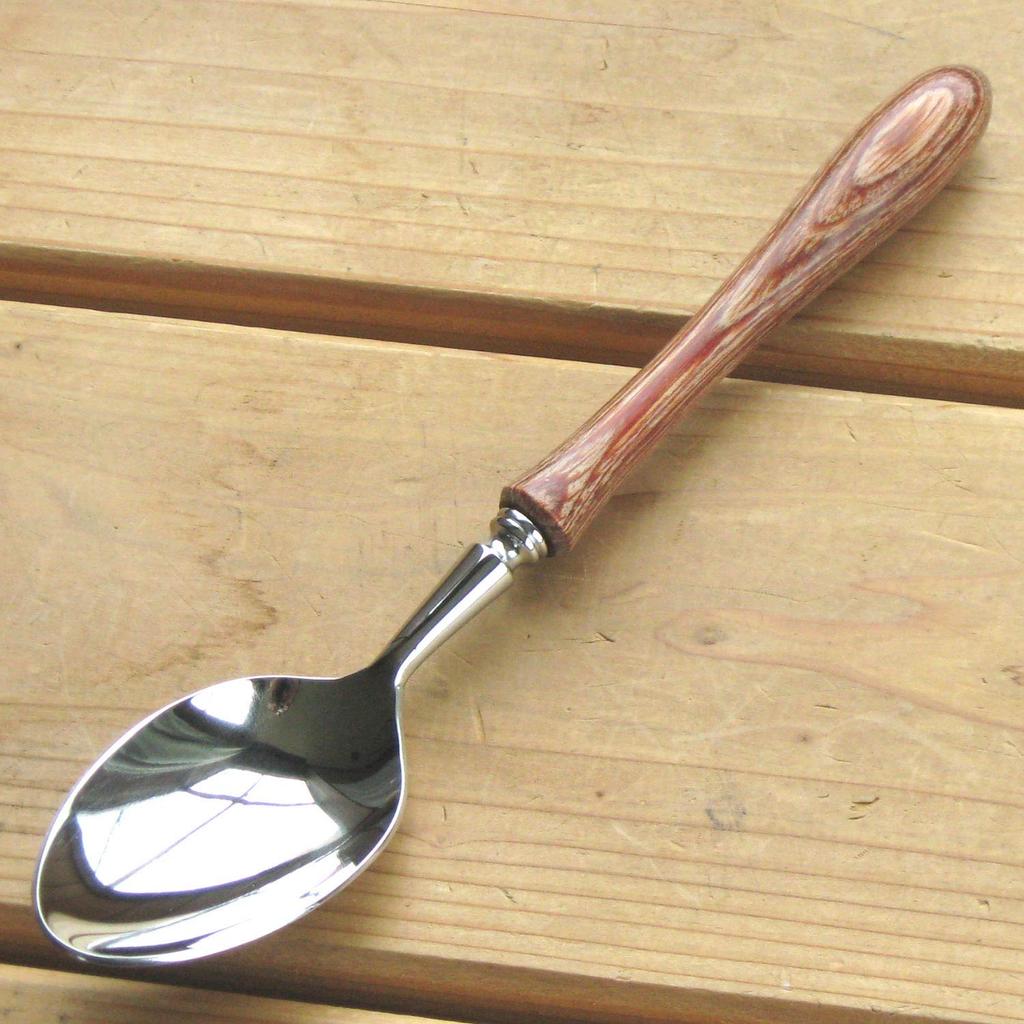 Nagao Tsubame-Sanjo Boston Dinner Besteckset (4 Stück), 18-8 Edelstahl und laminiertes Holz, Hergestellt in Japan