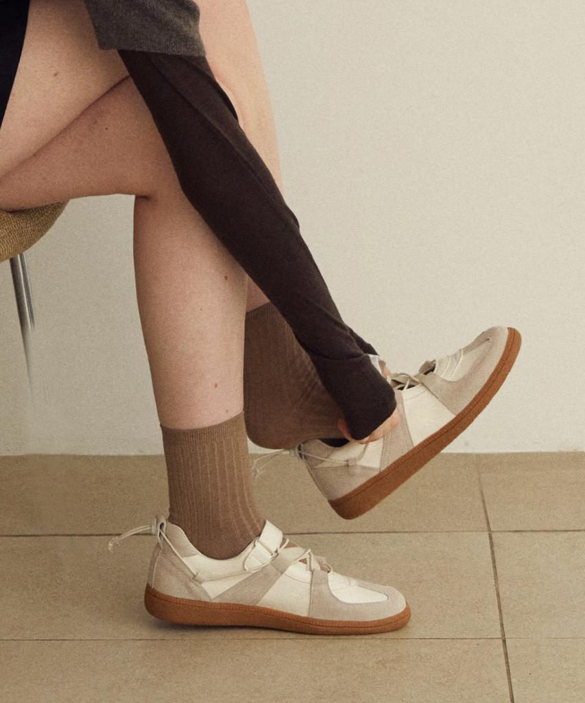 Komorebi Museum Km262 Cow Leather German Army Lace-Up Sneakers | 4 Colors (Type A)