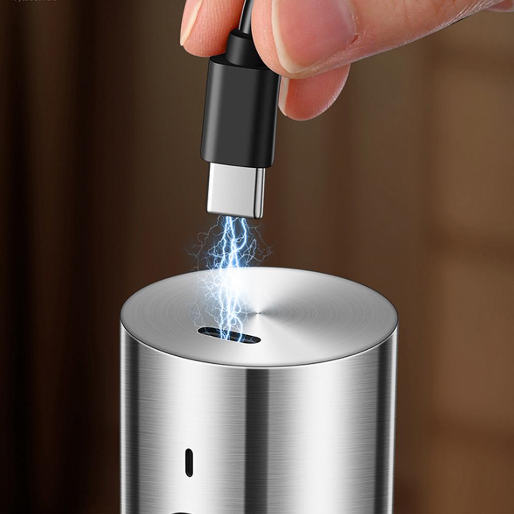 Electric Salt And Pepper Grinder Set Effortless Peppers Mill with Adjustable Ceramic Grinder for Cooking Enthusiasts