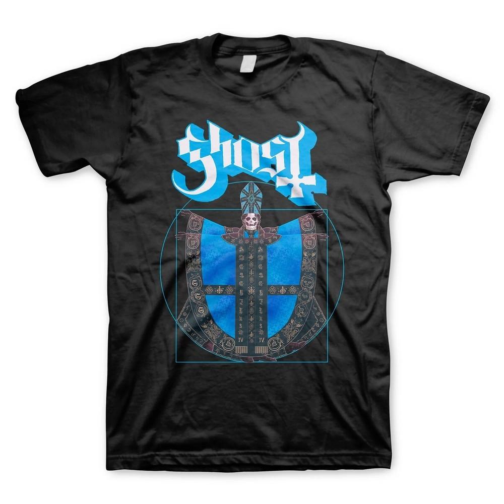 GHOST cd lgo VITRUVIAN PAPA Official SHIRT XL New opus impera infestissumam Unisex T-Shirt S