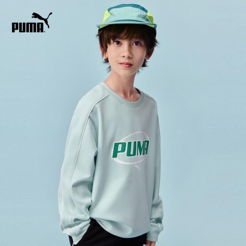 Puma Kids  Letter Print Long Sleeve Sweatshirt 165