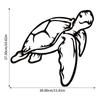1pc Unique Sea Turtle Metal Wall Decor - Geometric Cut Out Plaque Art for Bedroom, Ideal for Christmas