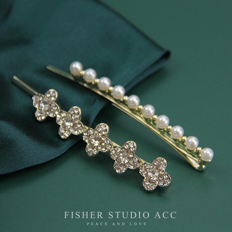 Squisiti Eleganti Forcine per Capelli con Perle e Strass Regali Donne Ragazze Fermagli per Capelli Spille Barrettes Accessori Fermacapelli Copricapo