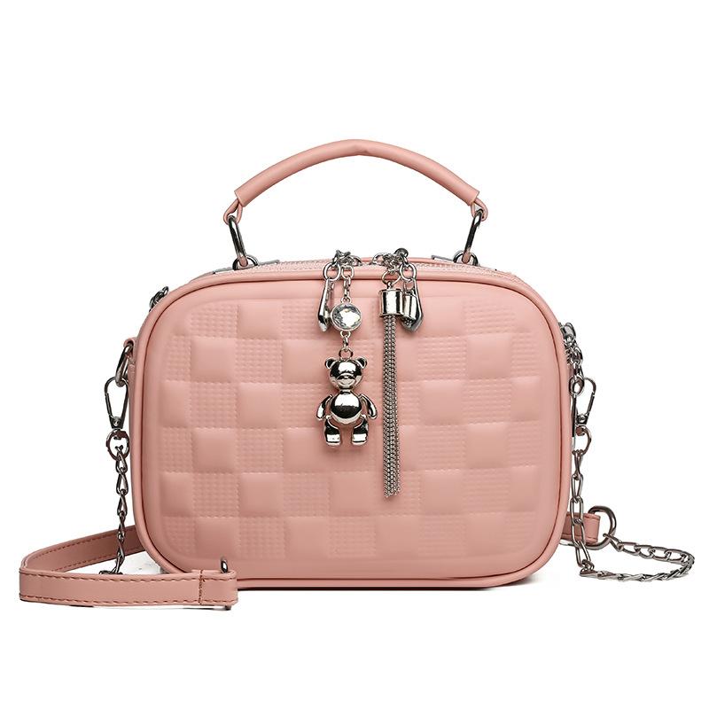 

Сумка-мессенджер на цепочке в иностранном стиле сяосянфэн розовый