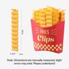 12PCS French Fry Shaped Sealing Clip Food Clips Plastic Bag Bag Clip for Snack Seasoning Sealing Strip Kitchen Storage DJ004