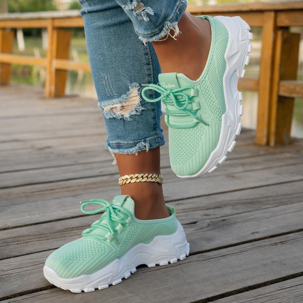 Women's Breathable Lightweight Mesh Casual Shoes, Thin Comfort Athletic Sneakers