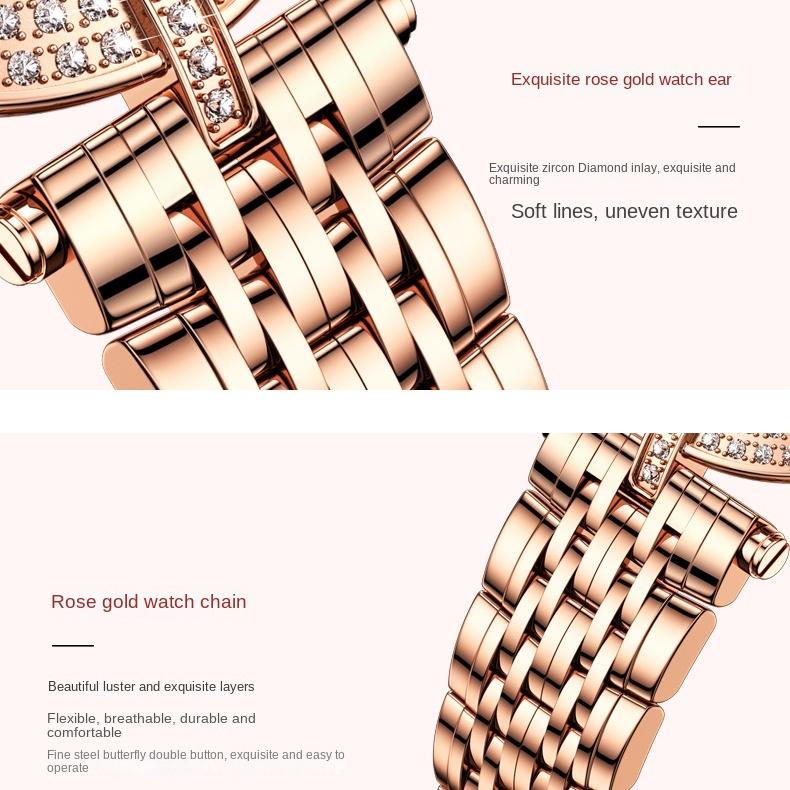 OUPINKE Watches Fashion Diamond-encrusted Waterproof Quartz Watch Women's Watch