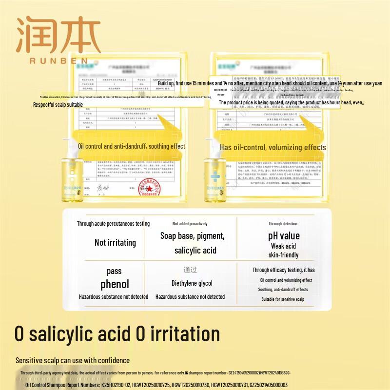 RUNBEN Teen Shampoo Set