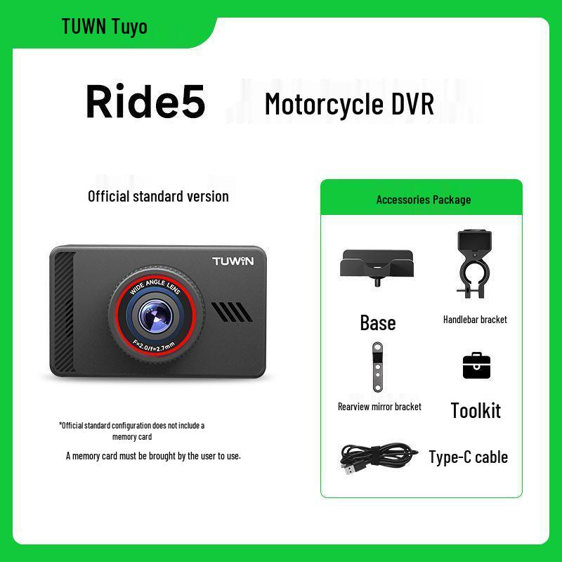 

TuYing Ride5 Dual 2K Motorcycle Camera with Huawei HiSilicon Sentinel Technology