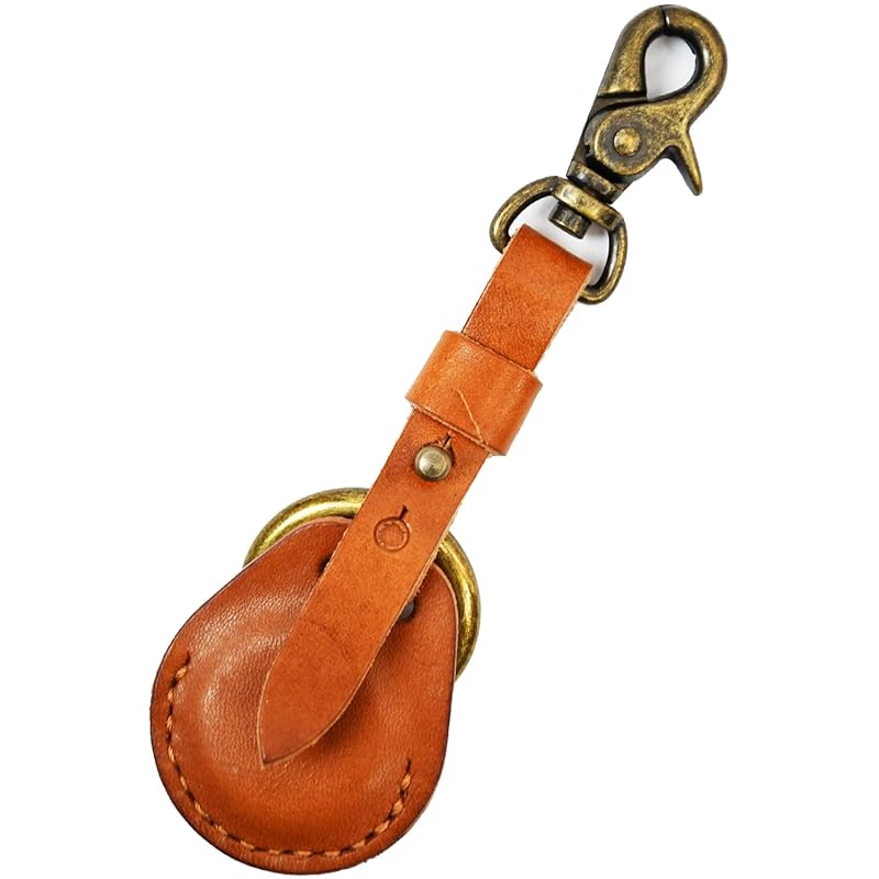 

atelierCODEL AirTag case key ring air tag case tochigi leather (brown)