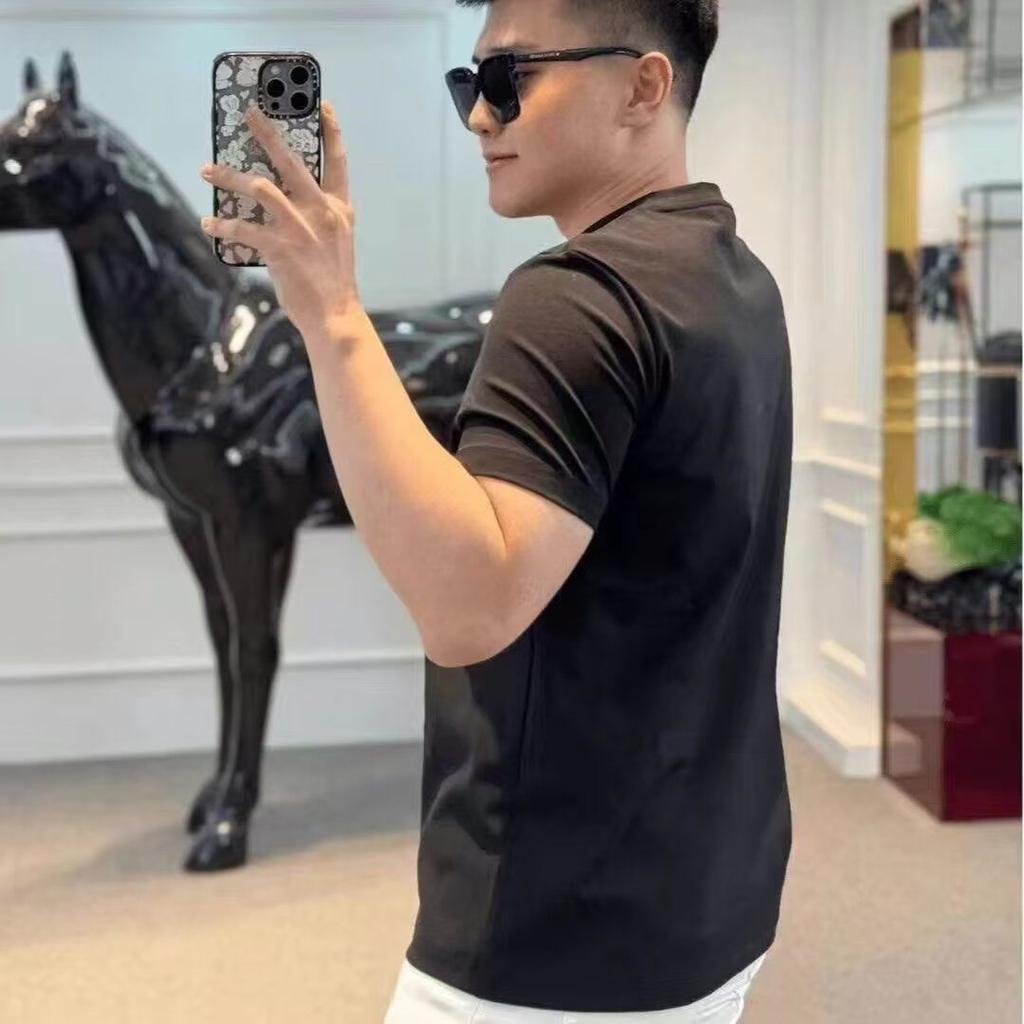 New Trendy Brand Summer Design Men's Round Neck Short-sleeved T-shirt Loose Top
