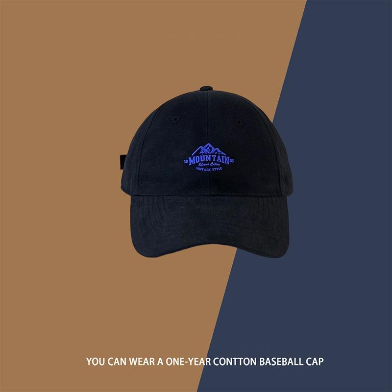 

Peak cap spring and autumn fashion soft top baseball cap children couple dark green visor men Adjustable