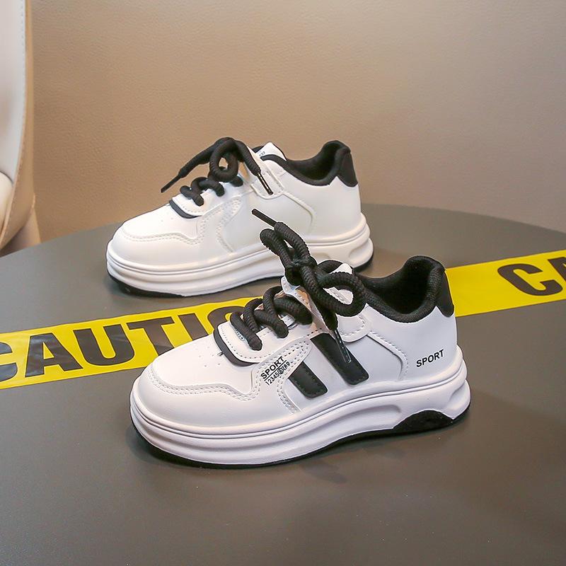 

Children s little white shoes 2025 spring and autumn new Korean version of girls board shoes boys casual sports shoes children s shoes fashion 26