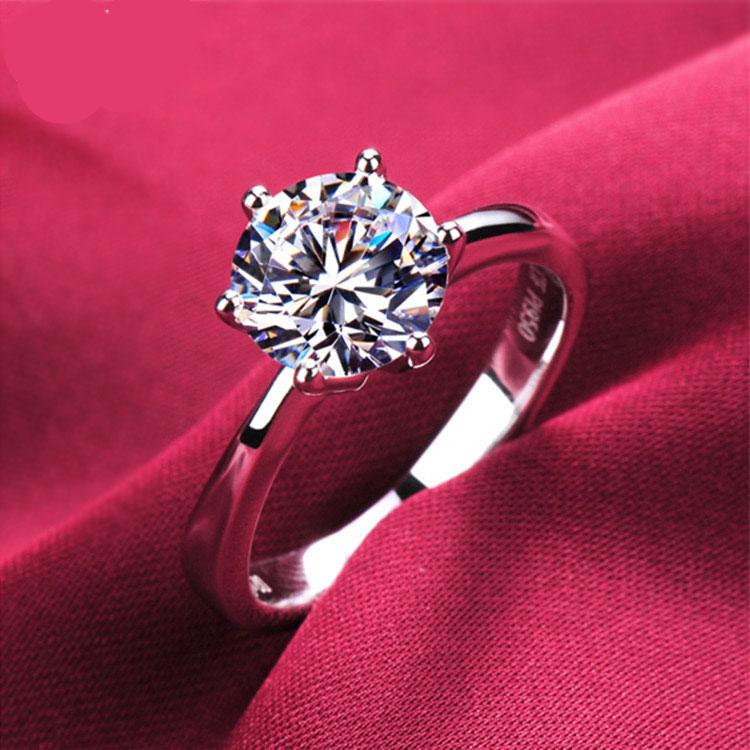 925 Sterling Silver Ring AAA Zircon 5#6#7#8#9#Size Engagement Rings for Women Wedding Ring Party Fashion Nice Jewelry Gift